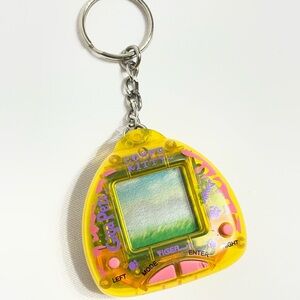 Vintage 1997 Tiger Toys Giga Pet Computer-Kitty Keychain Untested small nip on